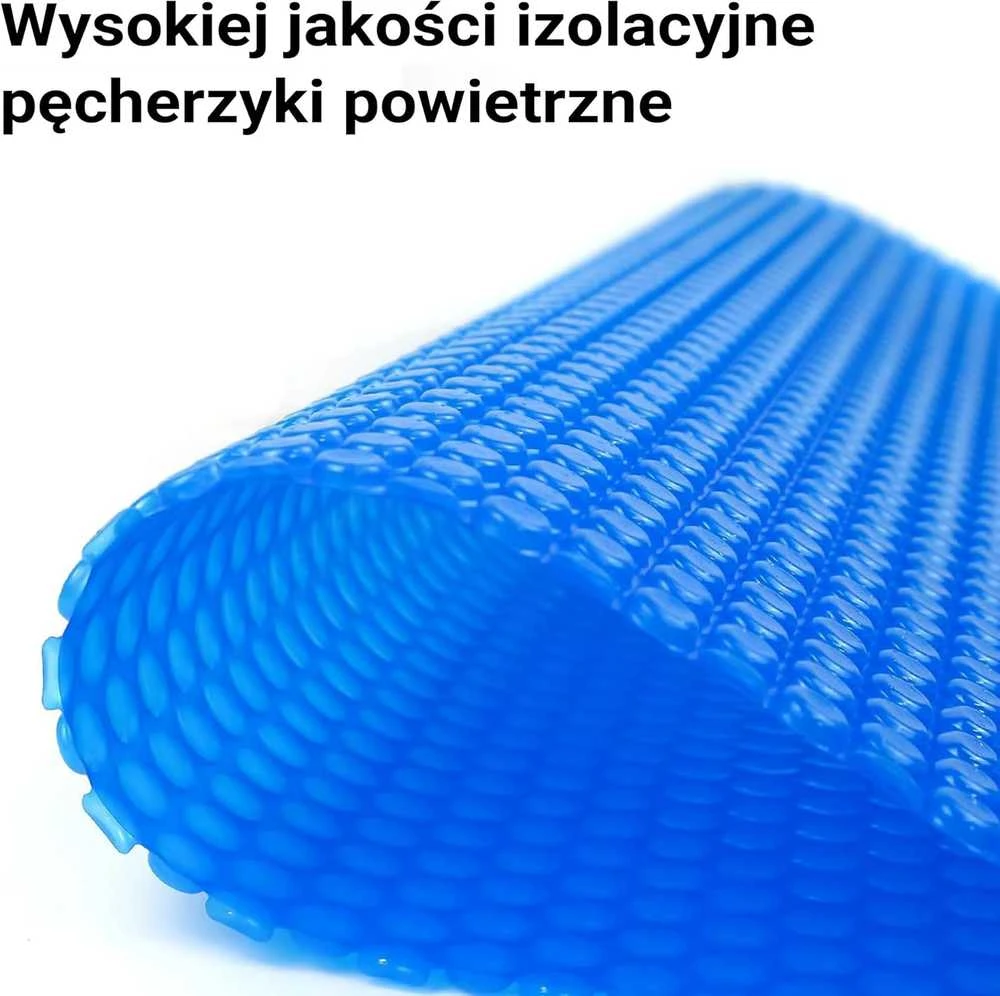 Wiltec saulės šildymo danga baseinui, apvali, 3,6 m skersmens, mėlyna, 400 µ storio