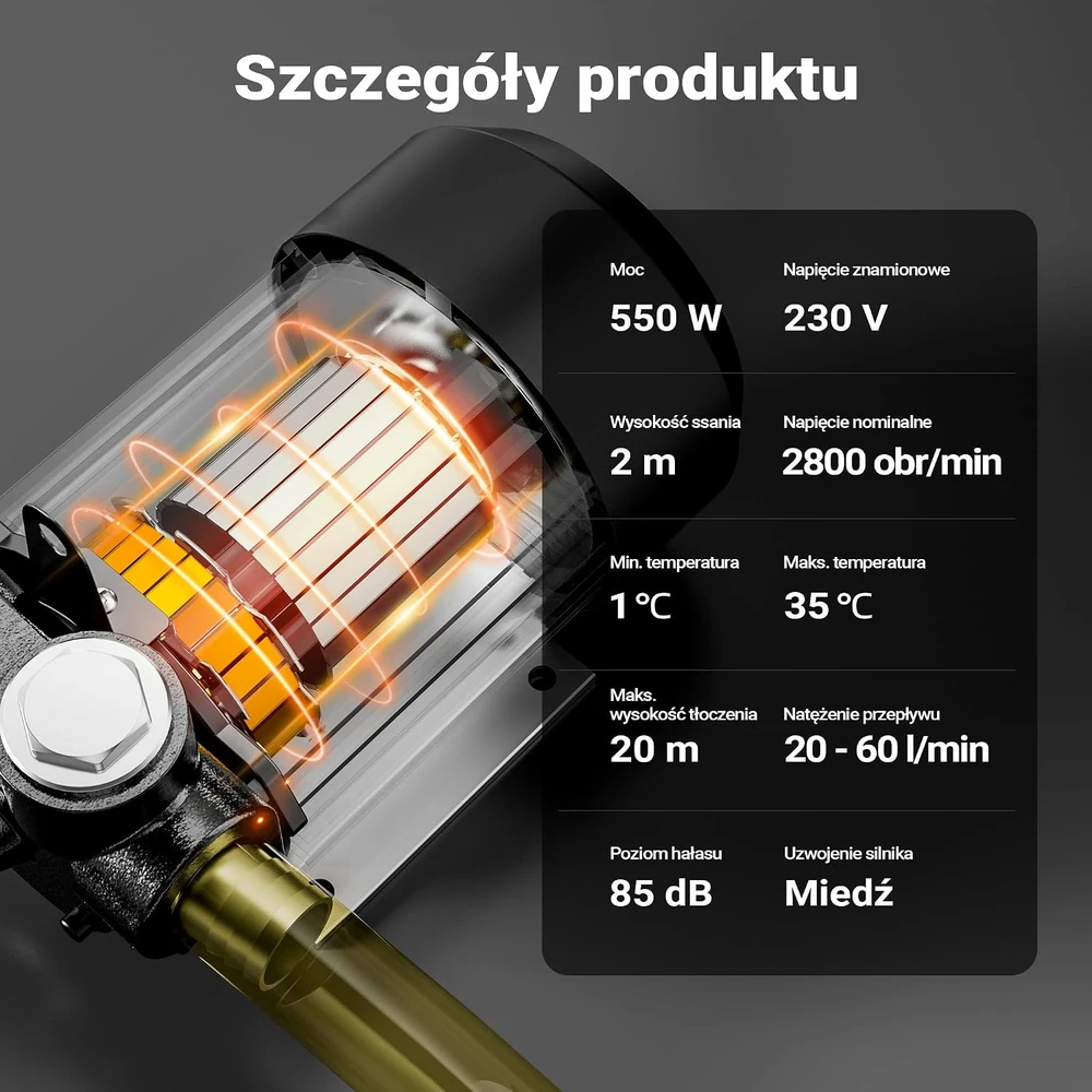 Wiltec savaime įsiurbiantis alyvos ir dyzelino siurblys 550 W, 20–60 l/min, 50591