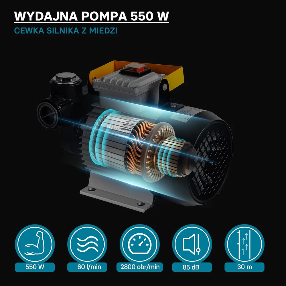 Wiltec savisiurbis kuro ir alyvos siurblys 550 W, 20–60 l/min, 230 V, 50958