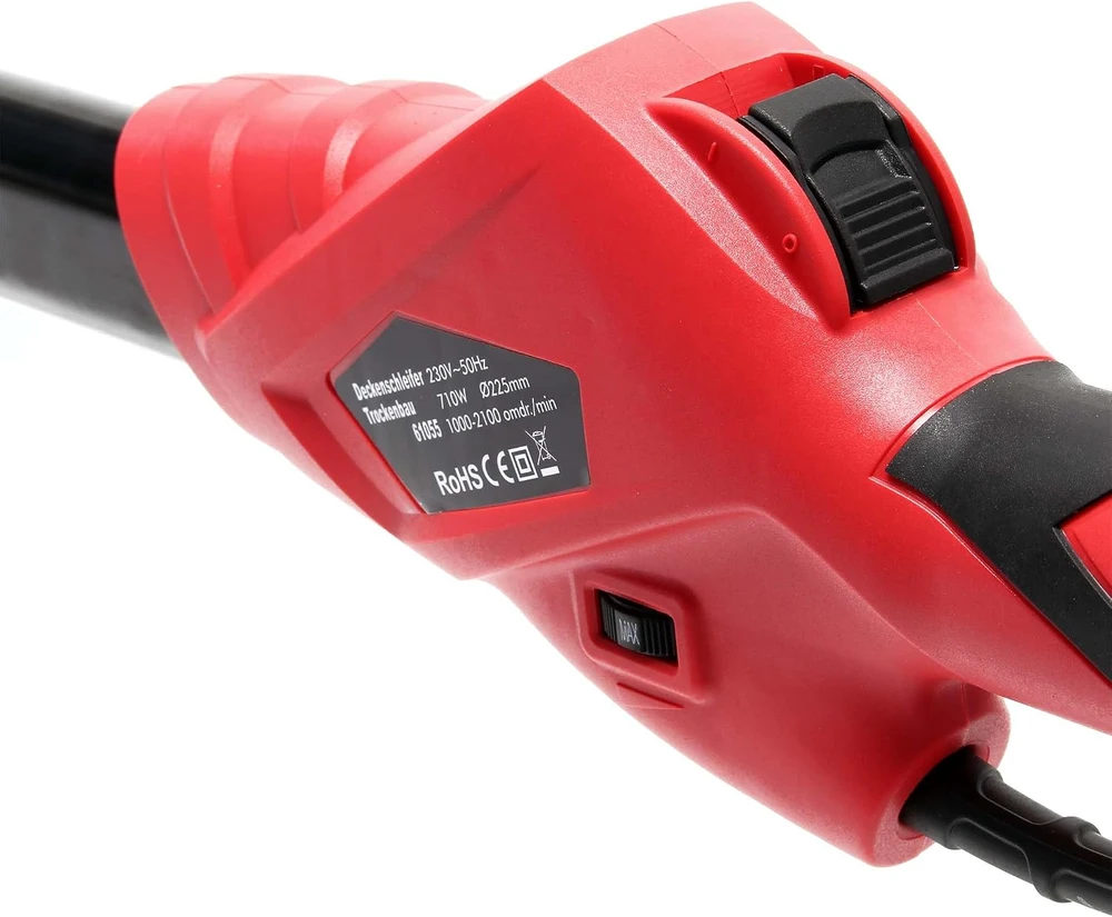 Wiltec sienų ir lubų šlifuoklis 710 W, 225 mm, su dulkių siurbimu, 61055