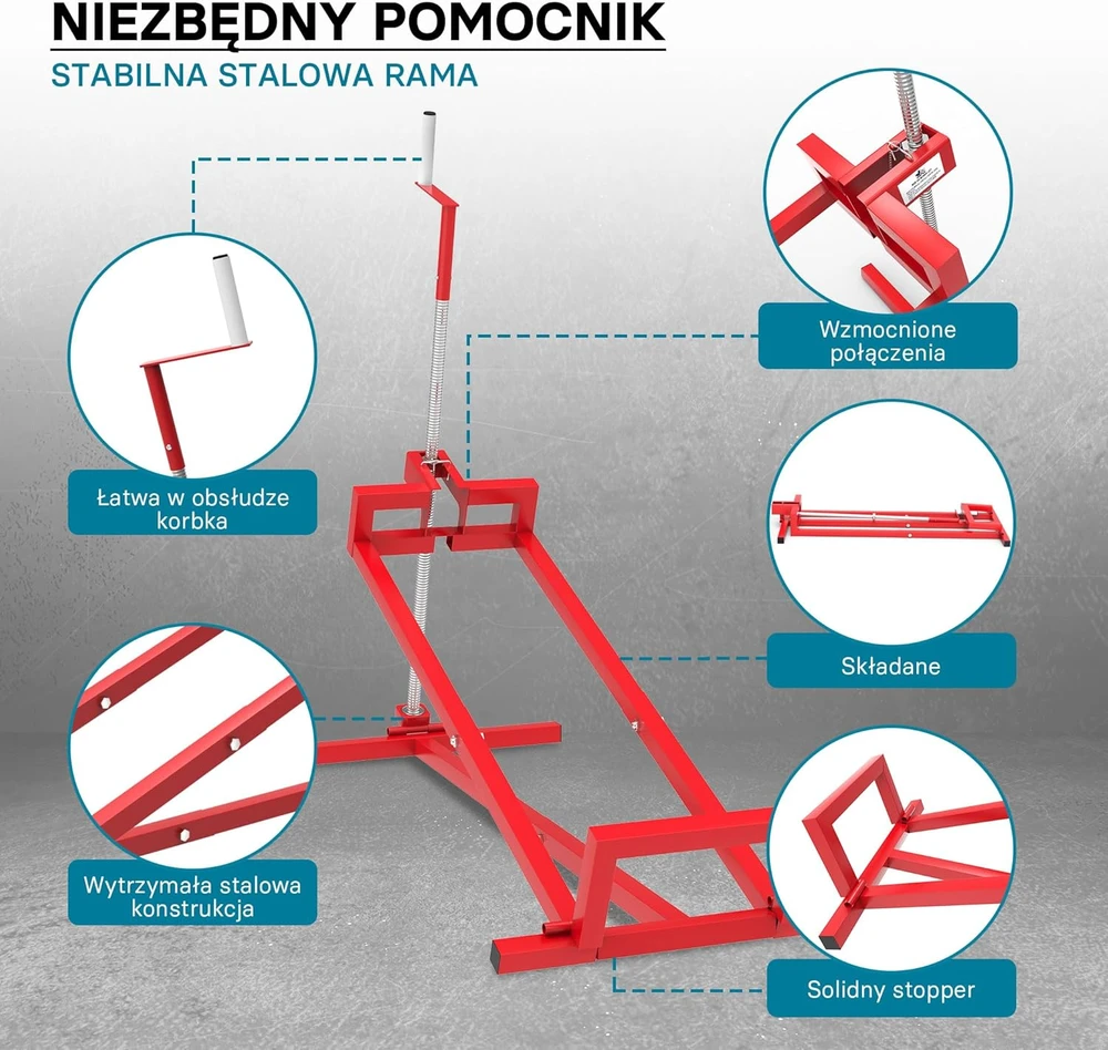 Wiltec šoninis traktoriuko ir sodo technikos keltuvas, plieno, pakeliamas iki 400 kg, reguliuojamas iki 35°, 50800