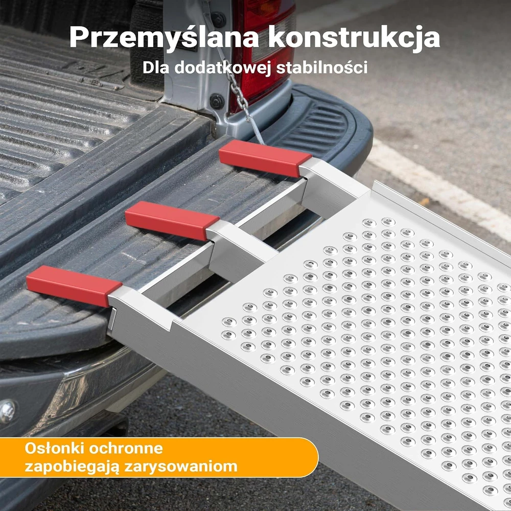 Wiltec sulankstoma aliumininė užvažiavimo rampa 215 cm, 340 kg, modelis 30193