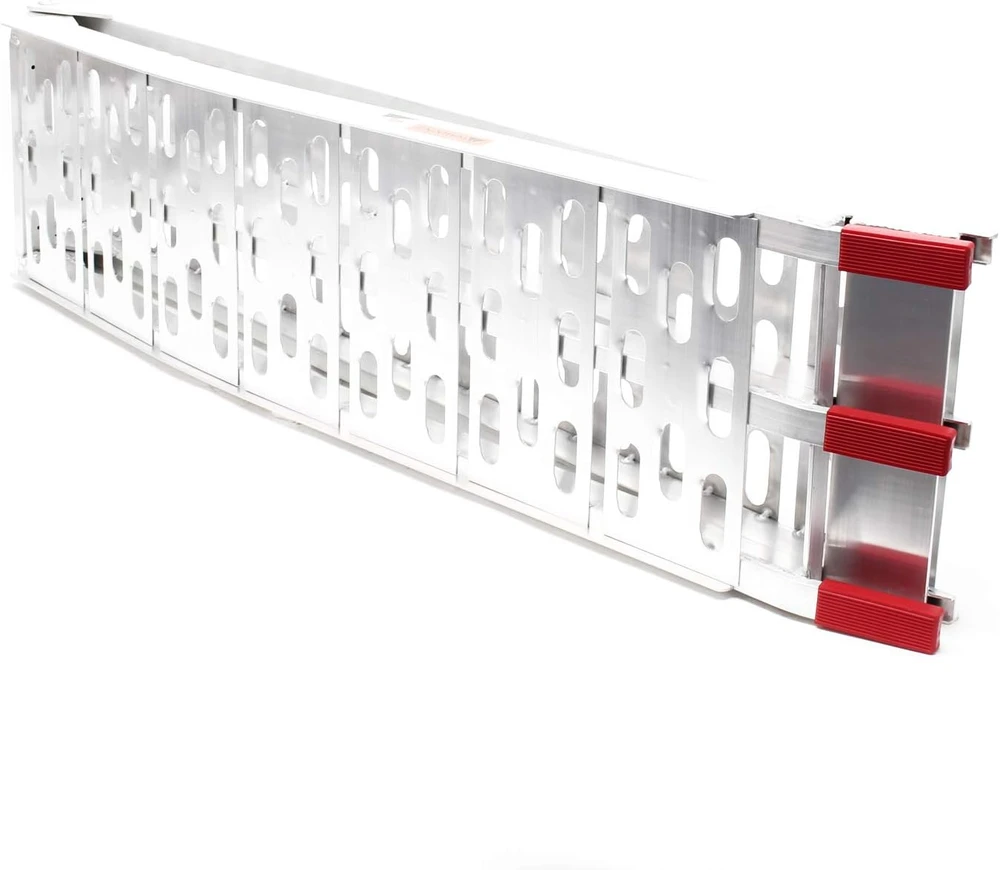 Wiltec sulankstoma aliumininė užvažiavimo rampa 220 cm, 340 kg, modelis 30108
