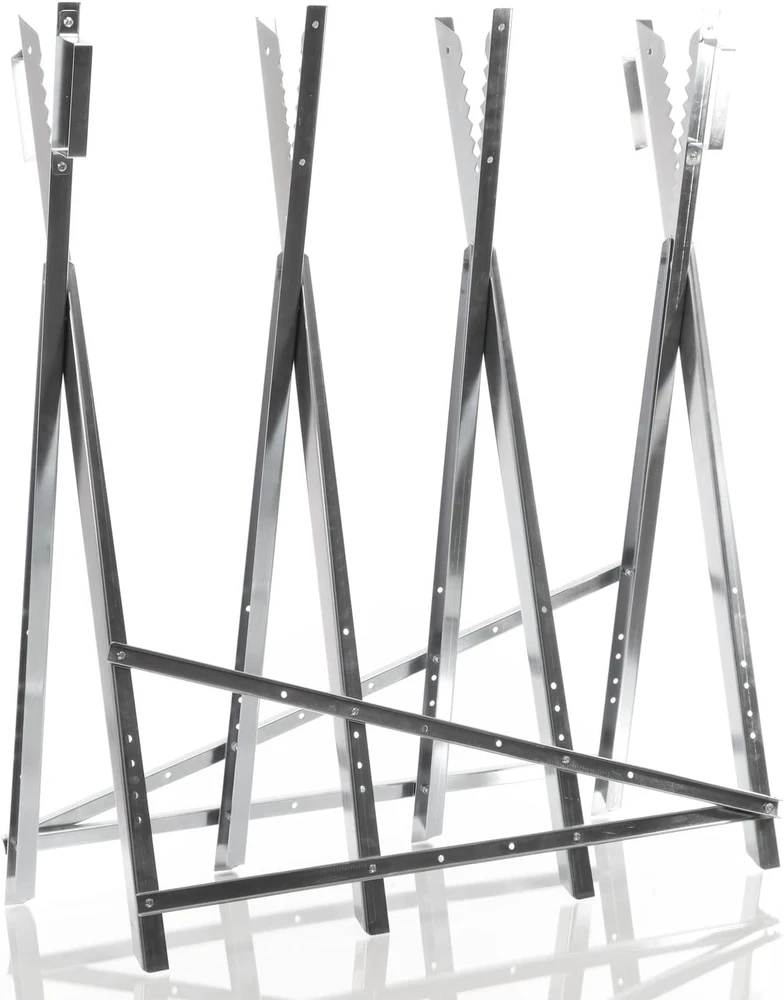 WilTec sulankstomas cinkuoto plieno ožys rąstams pjauti 80 x 80 x 79 cm 30293