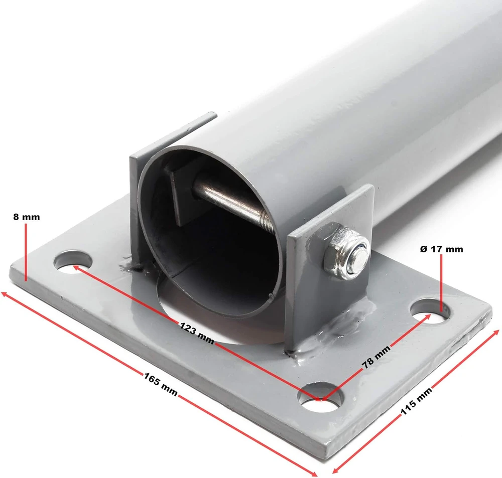 Wiltec sulankstomas parkavimo stulpelis 705 x Ø 75 mm, plieno, modelis 61485