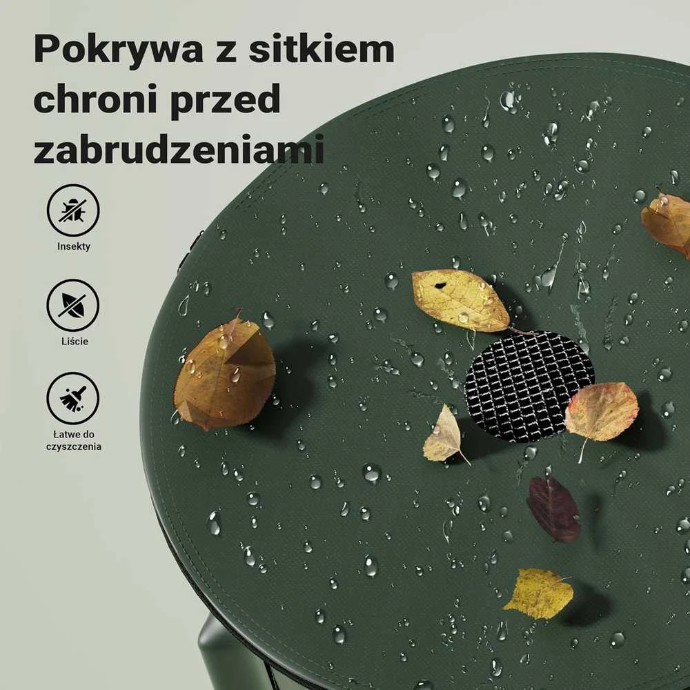 Wiltec surenkama lietaus vandens talpa 250 l, PVC 1000D, su čiaupu, 60 × 88 cm