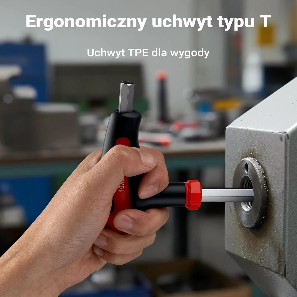 Wiltec T formos šešiakampių raktų rinkinys 11 vnt., 2–10 mm, chromo-vanadžio plienas, 61287