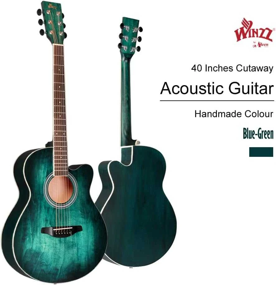 Winzz Plieninių stygų akustinė gitara pradedantiesiems
