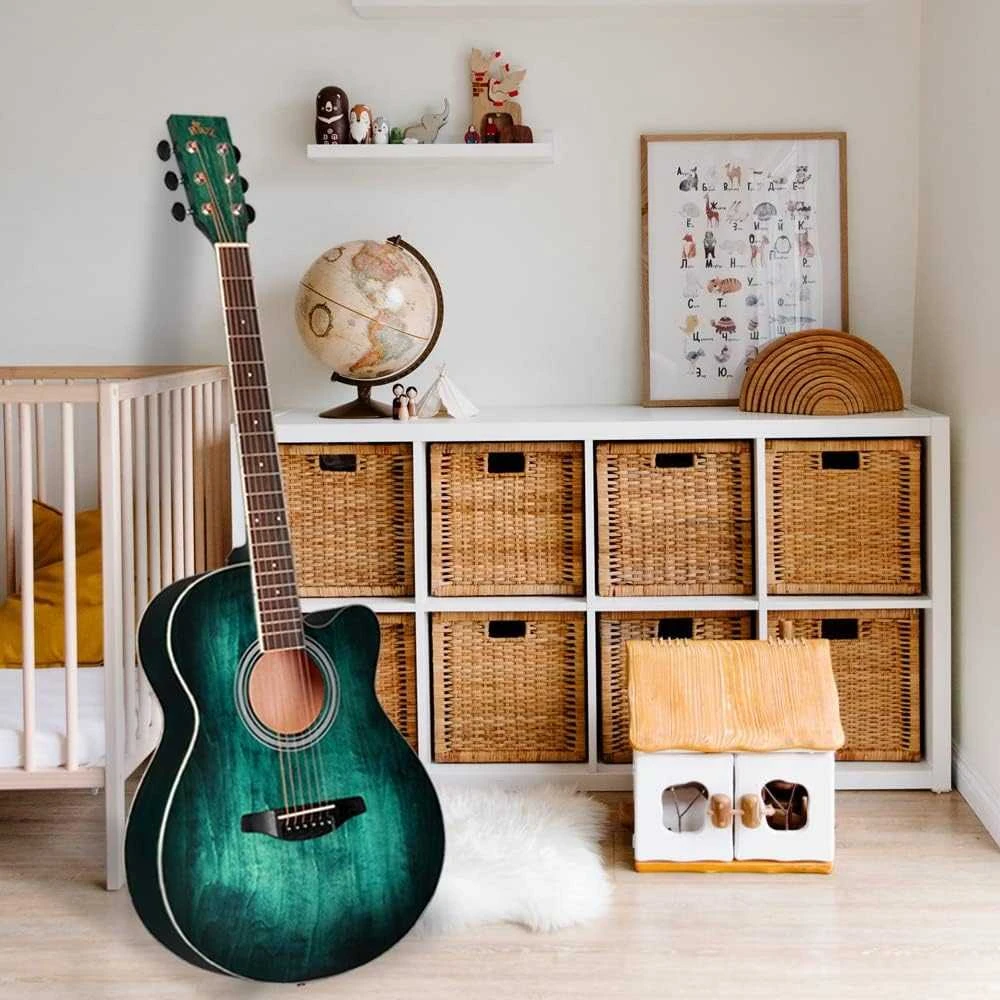 Winzz Plieninių stygų akustinė gitara pradedantiesiems