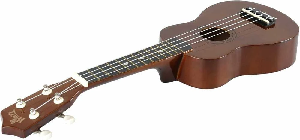 Winzz Sopraninės ukulelės rinkinys pradedantiesiems, rudas