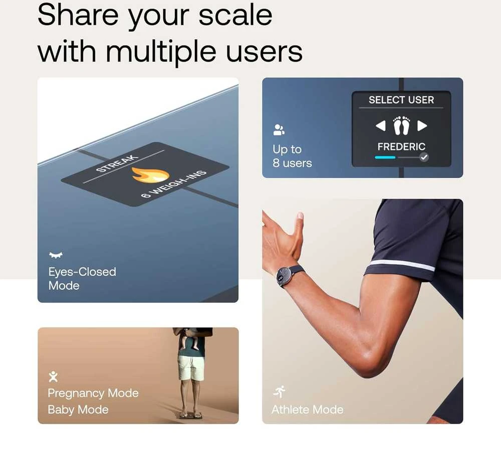 Withings Body Smart svarstyklės - Juodos