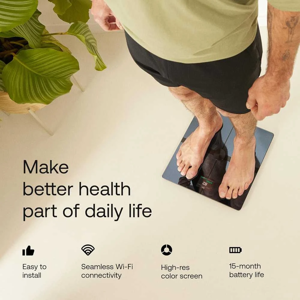 Withings Body Smart svarstyklės - Juodos