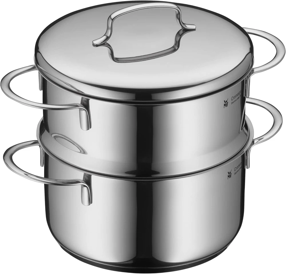 WMF daržovių garintuvas su dangčiu, 16 cm, 1,5 l, Cromargan nerūdijantysis plienas, 0716836040