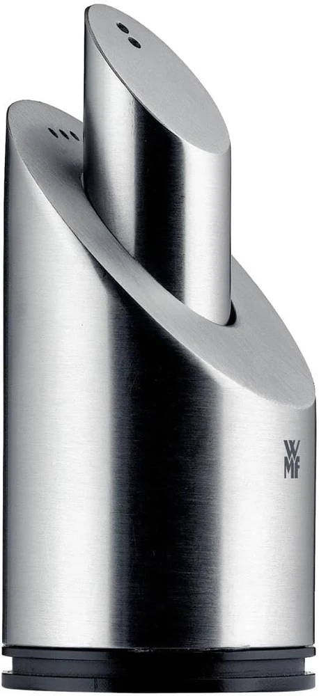 WMF druskos ir pipirų indelių rinkinys iš matinio nerūdijančiojo plieno FBA_06.6105.6030