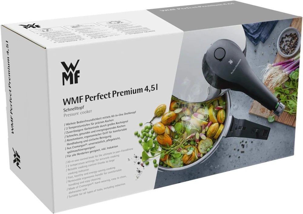 WMF greitpuodis indukcijai, 4.5 l talpa, nerūdijantis plienas, 22 cm, 1000 W