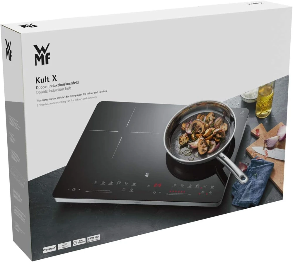 WMF Kult X dviguba indukcinė kaitlentė su 2 kaitvietėmis, 3500 W, 0415320011