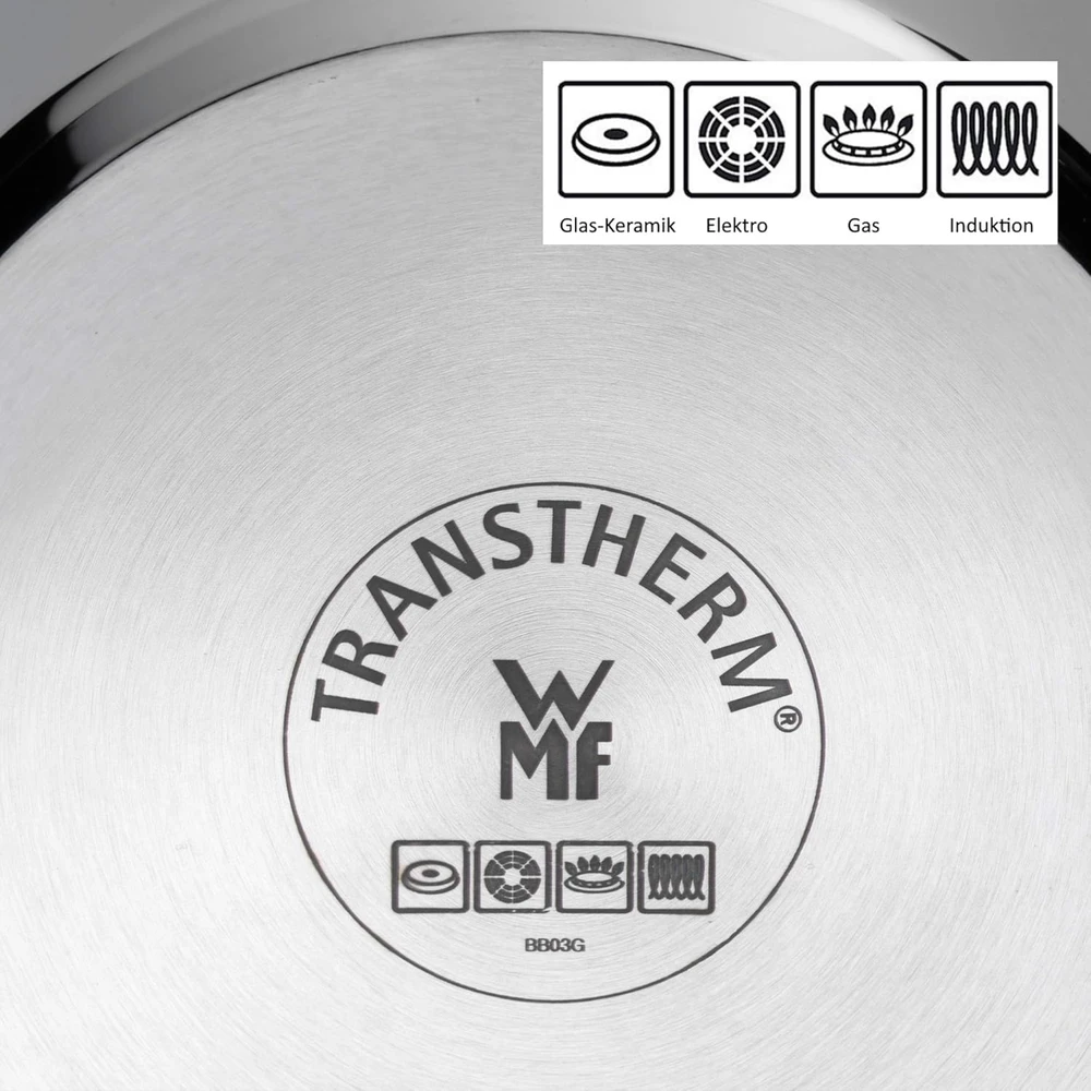 Tradicinis aukšto plieno puodas WMF Provance Plus 8,8 l 24 cm indukcinės dujos