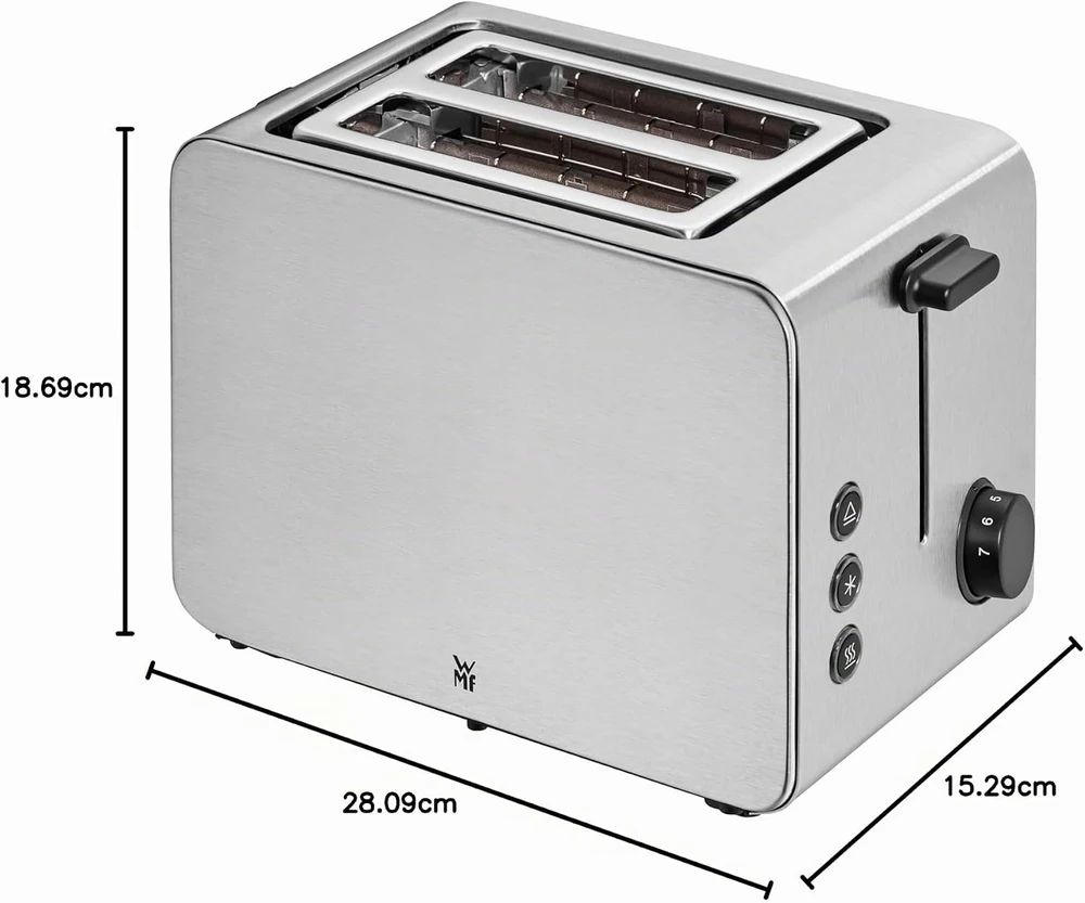 WMF Stelio dviejų angų skrudintuvas su bandelių laikikliu, 900 W, 0414210011