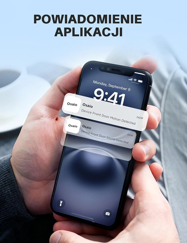 WOLFANG lauko saugumo kamera 2K su Wi-Fi, naktiniu matymu ir AI judesio aptikimu WS02