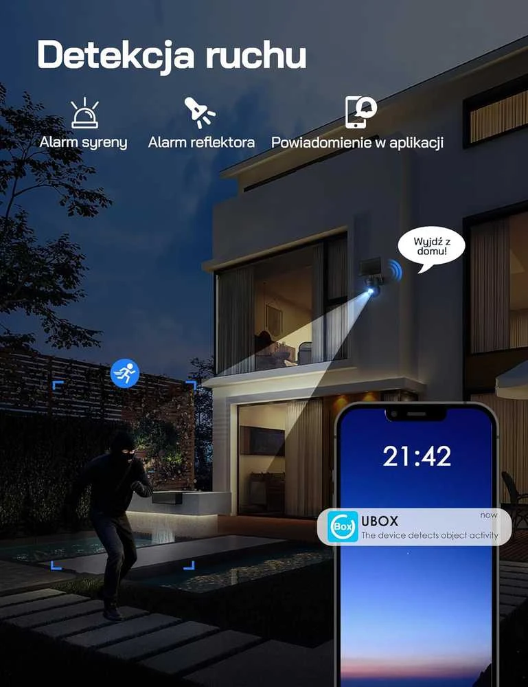 WOLFANG lauko stebėjimo kamera 4G, 2.5 K vaizdo įrašymas, saulės energija, naktinis matymas, WT08-UK-RKL