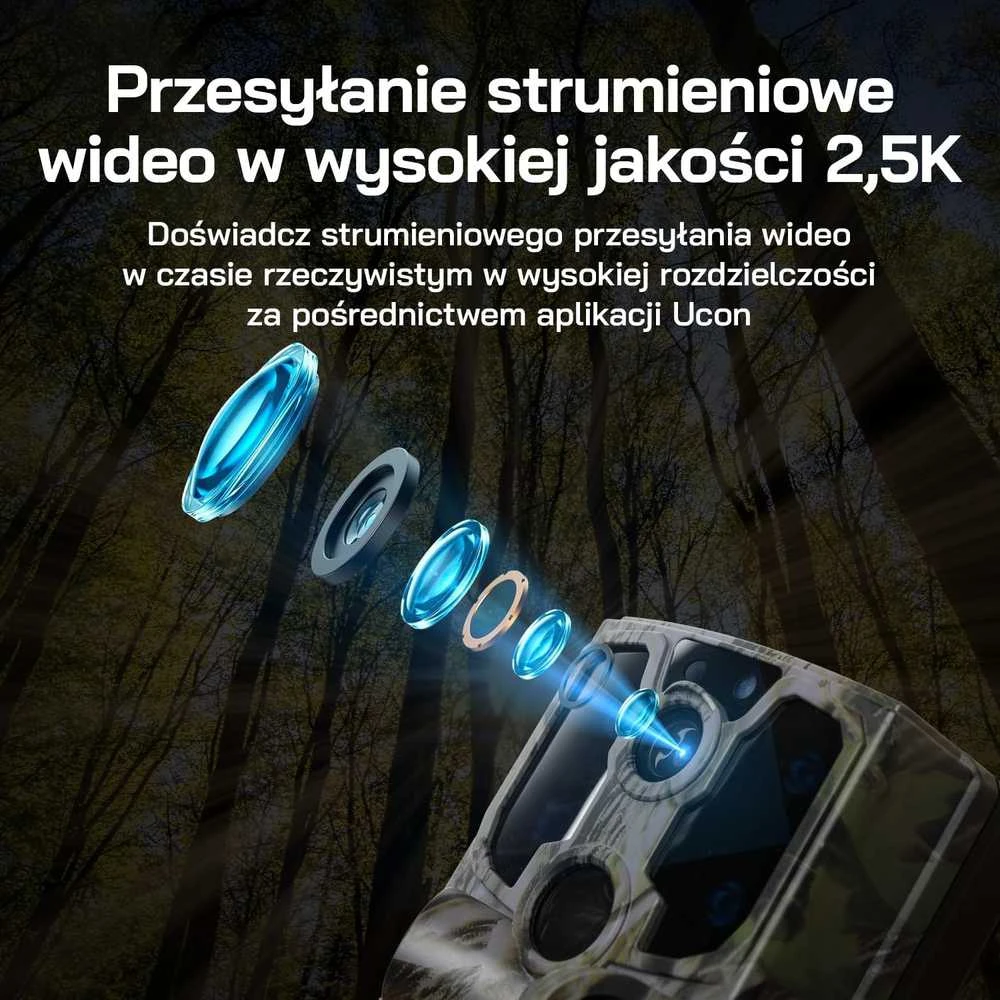 WOLFANG saulės energija maitinama 4G LTE lauko kamera, 2.5 K naktinis matymas, IP66, WT04
