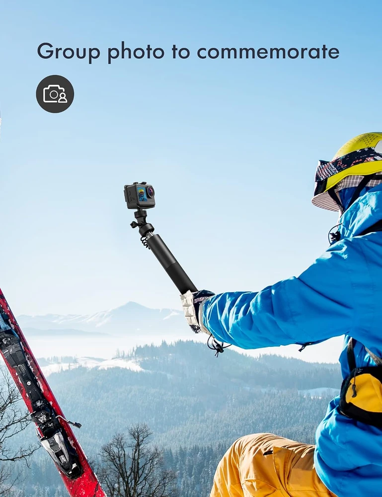 WOLFANG sporto kamera 4K UHD 24 MP Wi-Fi, atspari vandeniui iki 40 m GA200