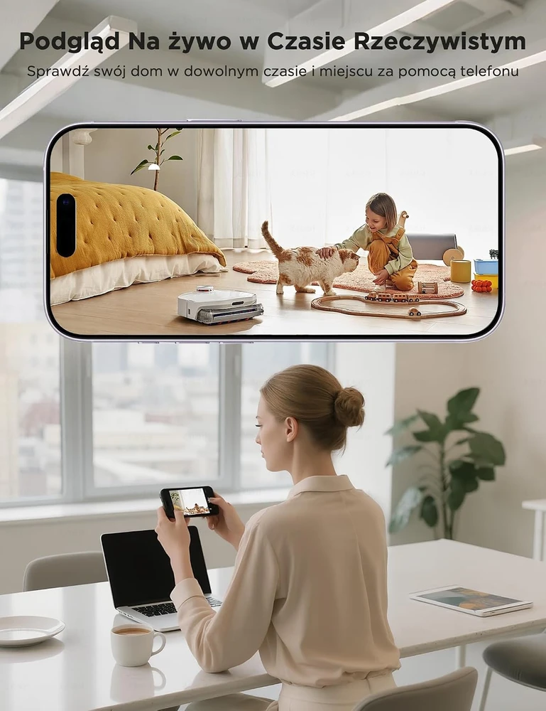 WOLFANG vidaus apsaugos kamera 1080p su Wi-Fi, naktiniu matymu ir dvipusiu garsu WS01