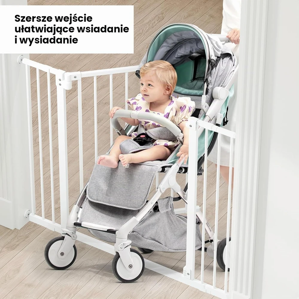 WOLTU apsauginiai varteliai laiptams 75–87 cm, automatinis užsidarymas KG001ws