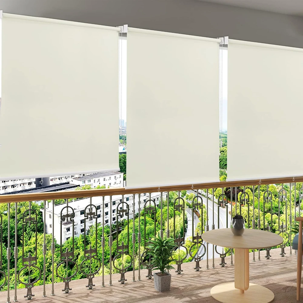 WOLTU lauko vertikali markizė 140 x 240 cm, smėlio spalvos, 4063425126775