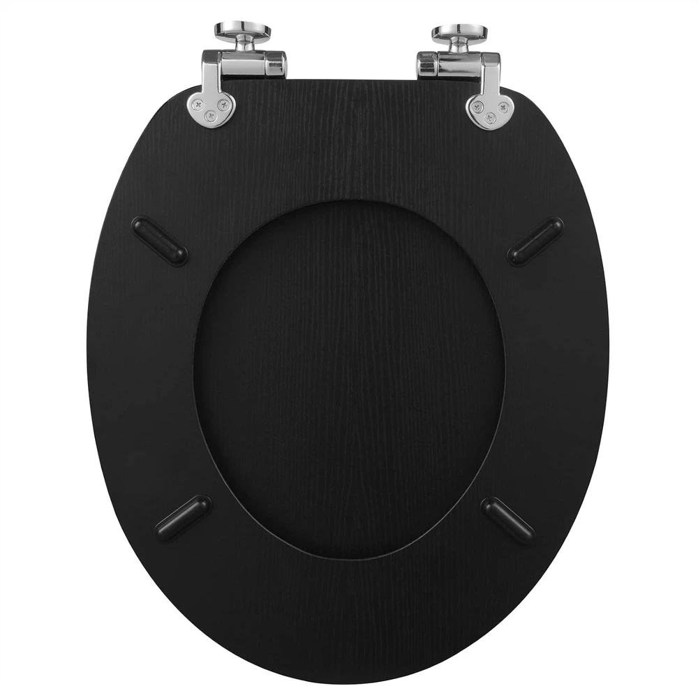 WOLTU tualeto sėdynė su lėto nusileidimo mechanizmu, MDF, 37.8 x 43.8 cm, WS2883