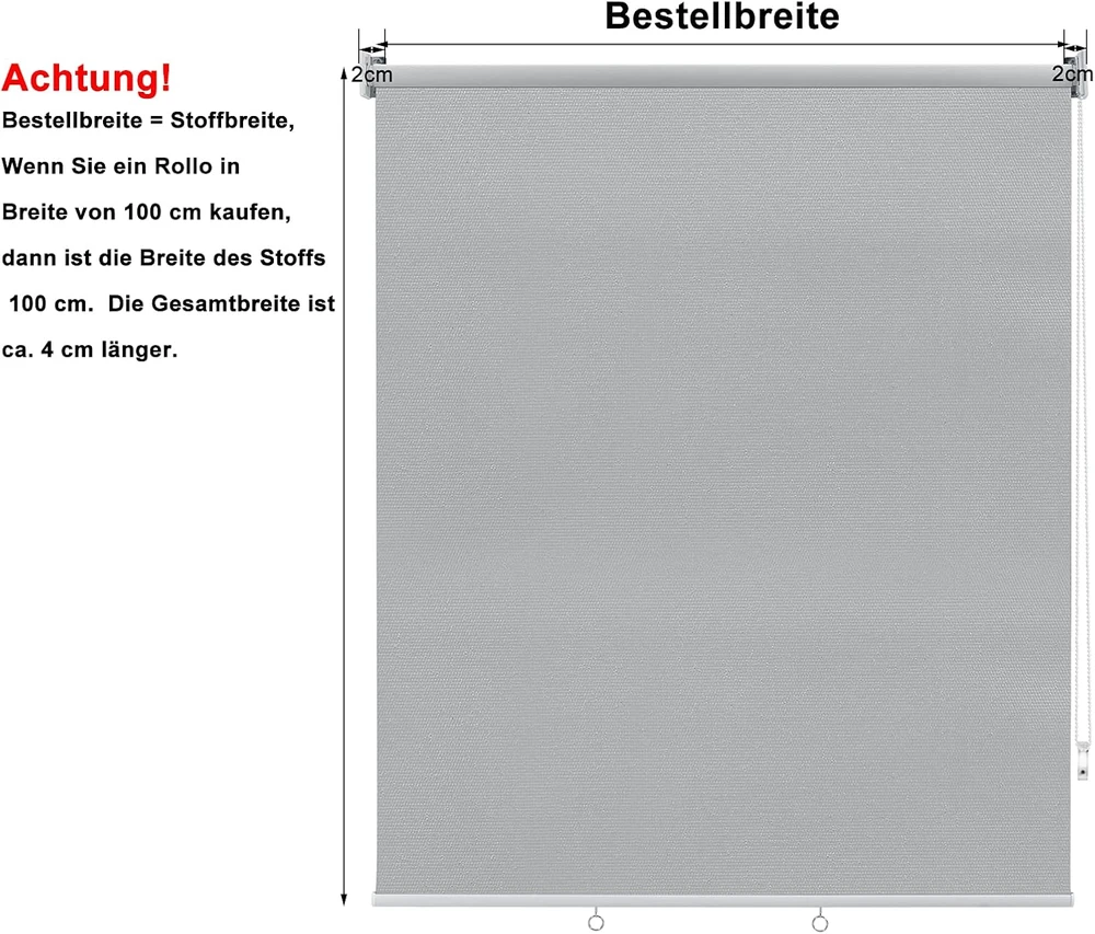 WOLTU vertikali lauko markizė 140 x 240 cm, poliesterinė, pilka, 4063425126812