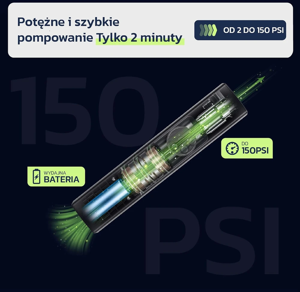 Woowind Ventus Ride Przenośny kompresorius rowerowy