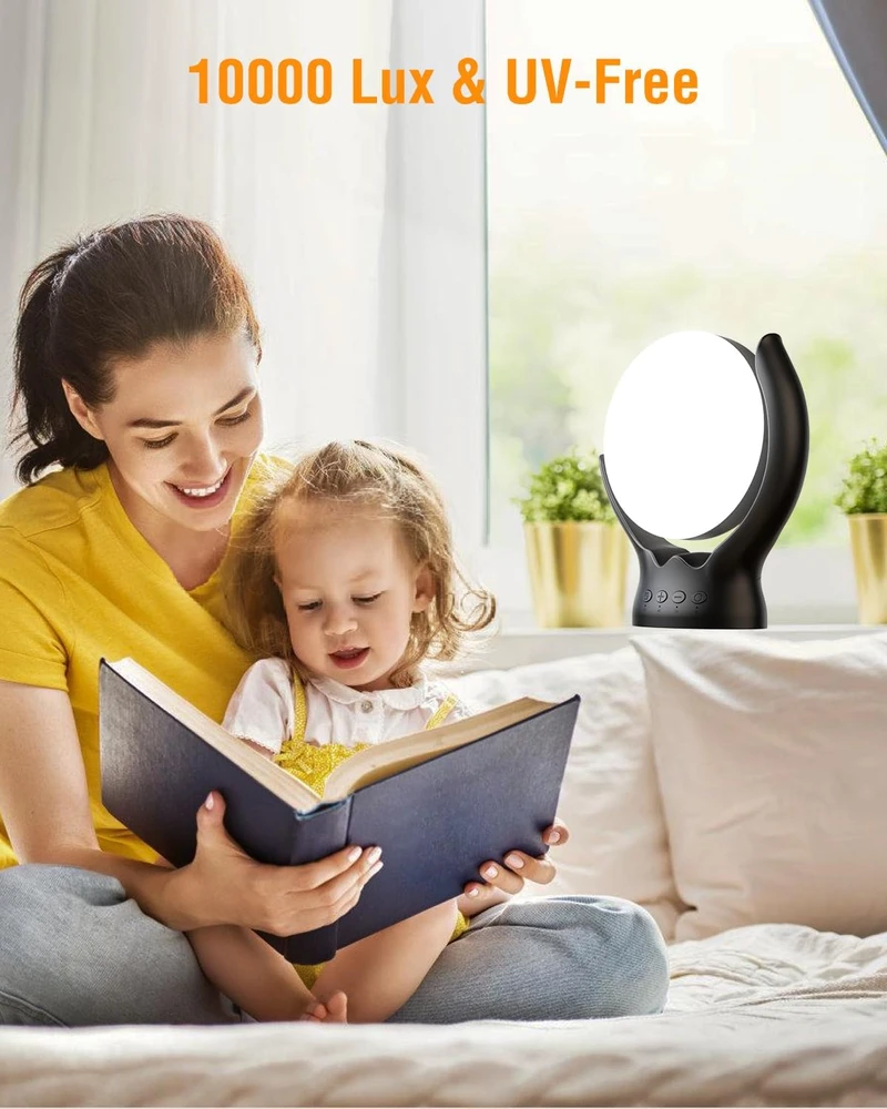 Wopigh šviesos terapijos LED lempa 10 000 lx, 20 W, reguliuojama GLD-1004