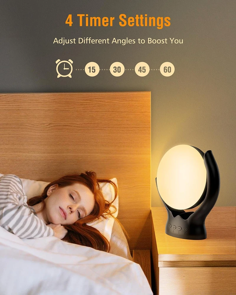 Wopigh šviesos terapijos LED lempa 10 000 lx, 20 W, reguliuojama GLD-1004