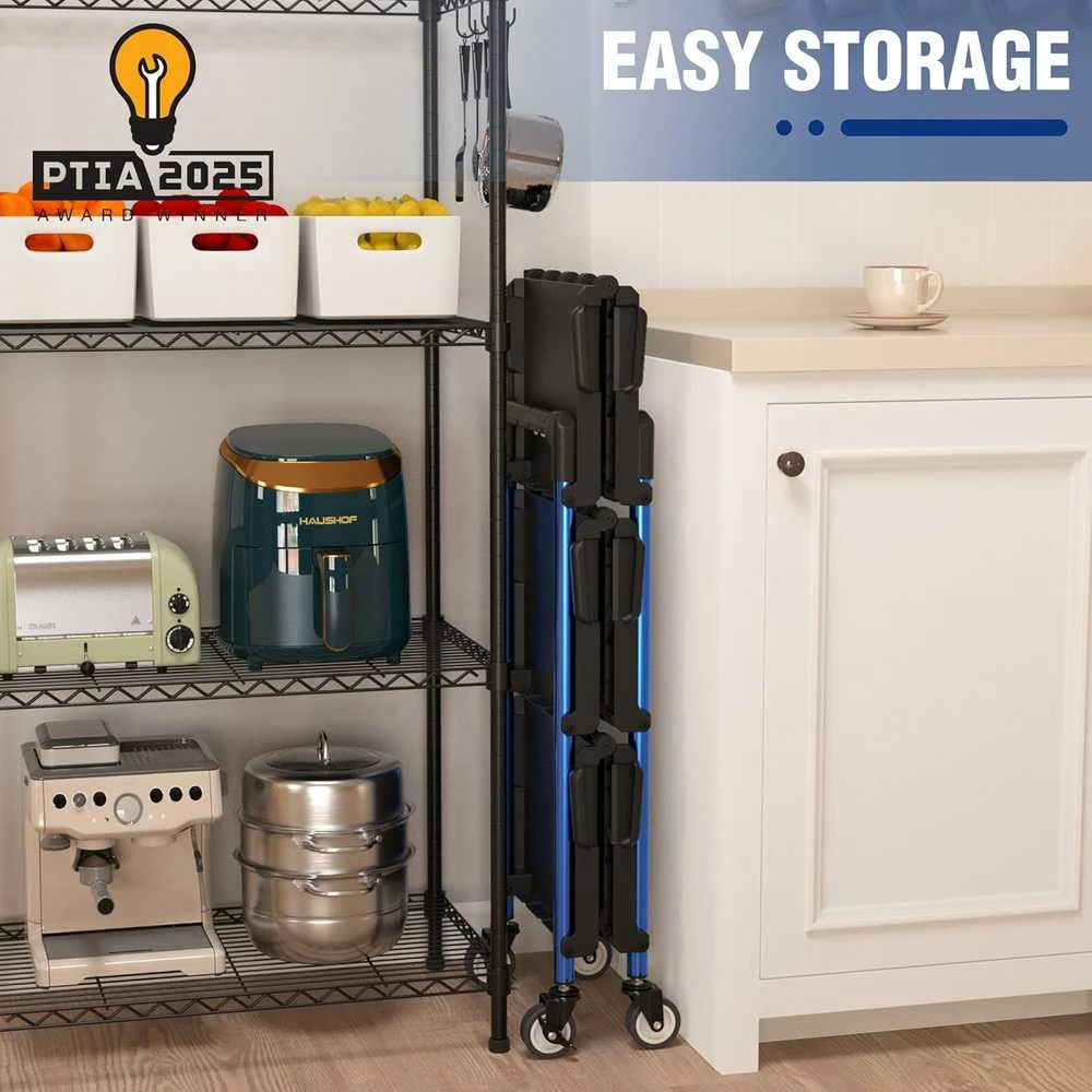 WORKPRO 3 pakopų sulankstomas aptarnavimo vežimėlis