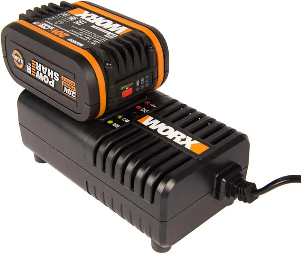 WORX akumuliatoriaus ir greitojo įkroviklio rinkinys 20 V 4 Ah Li-Ion WA3604