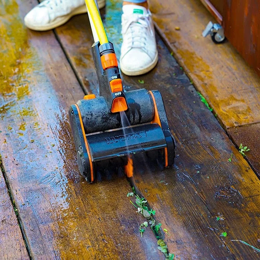 Terasų šepetys Worx WG441E.9; 20 V (be akumuliatoriaus ir pakrovėjo)