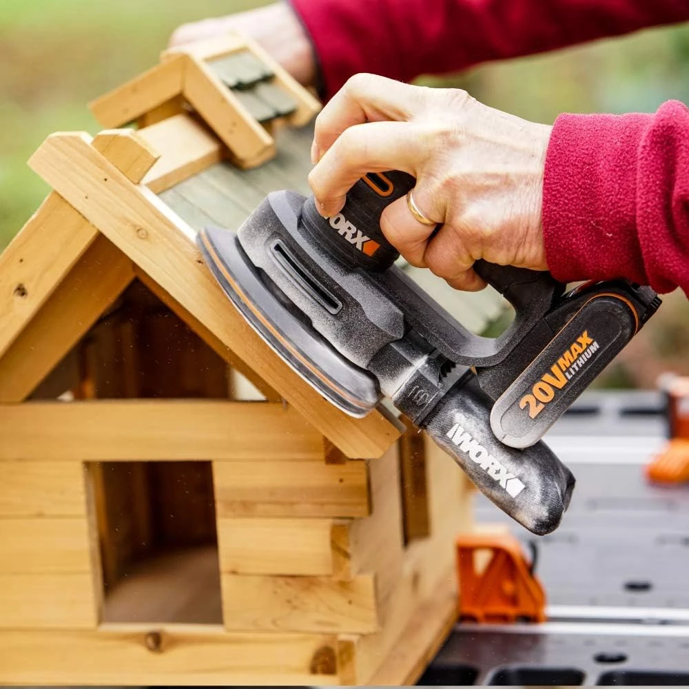 Trikampis šlifuoklis Worx WX822.9; 20 V (be akumuliatoriaus ir pakrovėjo)