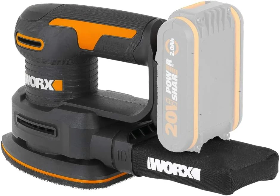 Trikampis šlifuoklis Worx WX822.9; 20 V (be akumuliatoriaus ir pakrovėjo)