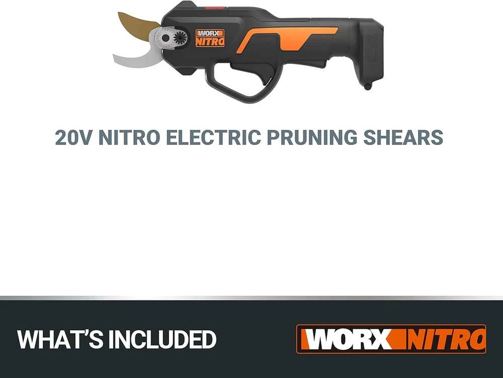 WORX Akumuliatorinis sekatorius WG330E.9 be akumuliatoriaus ir kroviklio