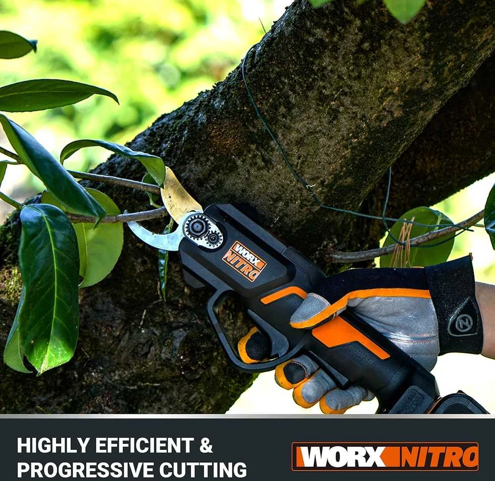 WORX Akumuliatorinis sekatorius WG330E.9 be akumuliatoriaus ir kroviklio
