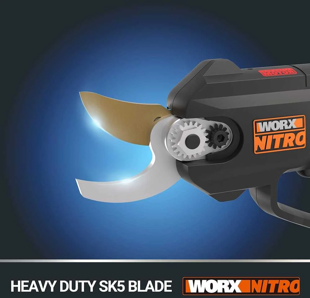 WORX Akumuliatorinis sekatorius WG330E.9 be akumuliatoriaus ir kroviklio