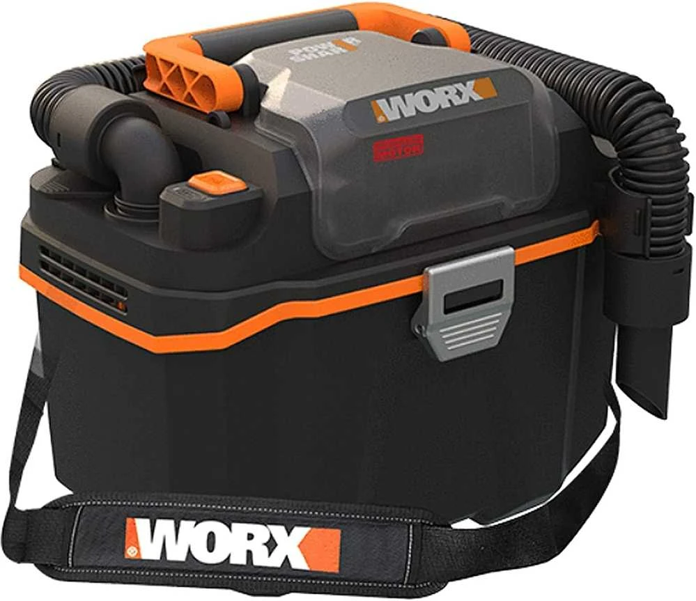 WORX akumuliatorinis šlapio ir sauso valymo dulkių siurblys 20 V, 8 l talpa, WX031.9