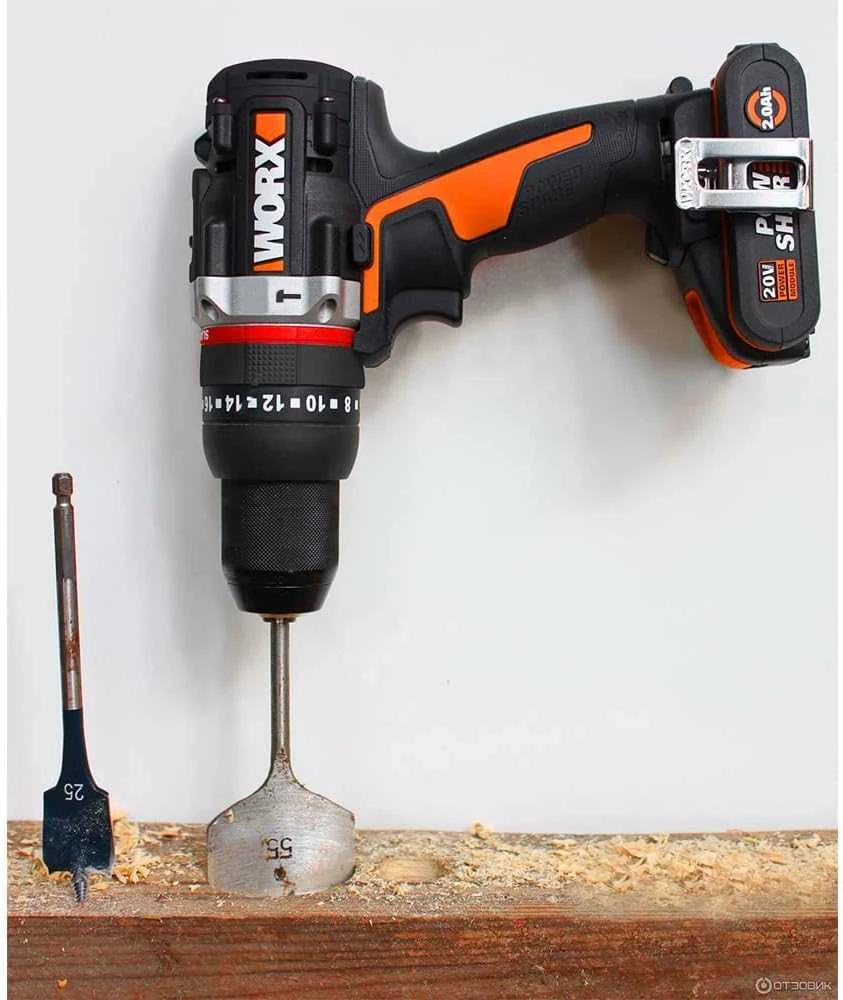 WORX belaidis smūginis gręžtuvas 20 V, 60 Nm, bešepetėlinis variklis, 2 greičiai, WX352