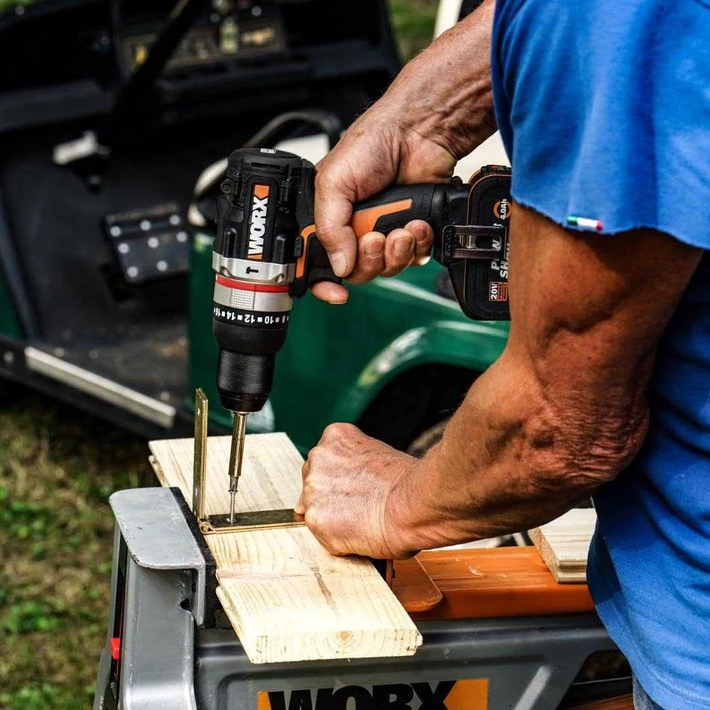 WORX belaidis smūginis gręžtuvas 20 V, 60 Nm, bešepetėlinis variklis, 2 greičiai, WX352