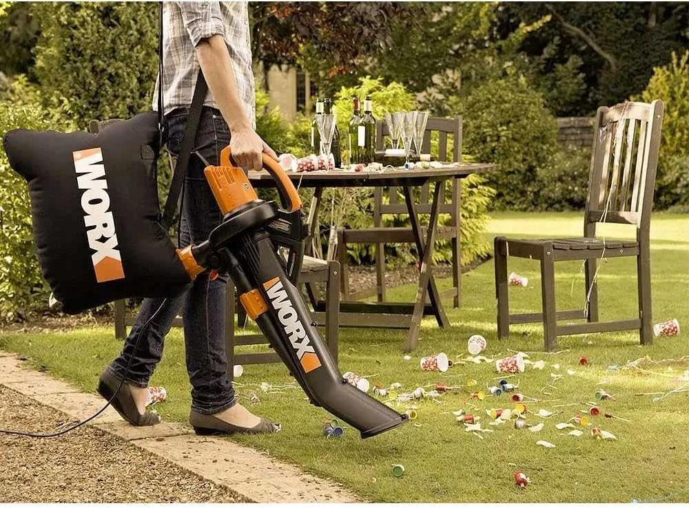 WORX elektrinė lapų pūstuvas ir siurblys 3000 W 3-in-1, 335 km/h, 600 m³/h, WG505E