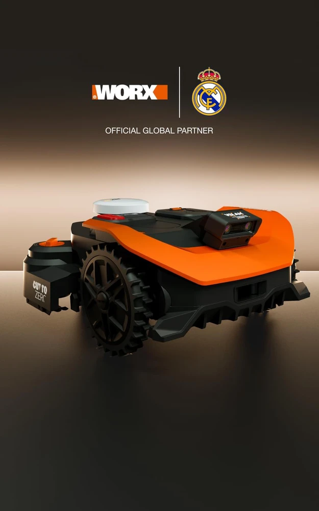 WORX vejapjovės robotas 2WD, be ribinio laido, 1200 m², AI kliūčių atpažinimas, WR312E