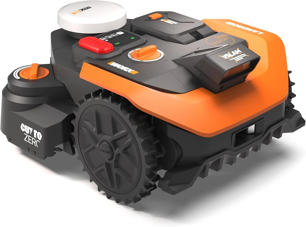 Worx Vision Cloud WR308E vejapjovės robotas 2WD, naktinio pjovimo modulis, be ribinio laido, 800 m²
