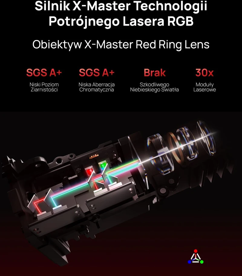 XGIMI 4K lazerinis projektorius su trijų RGB lazerių sistema, 4100 ISO lm, Horizon 20 Pro