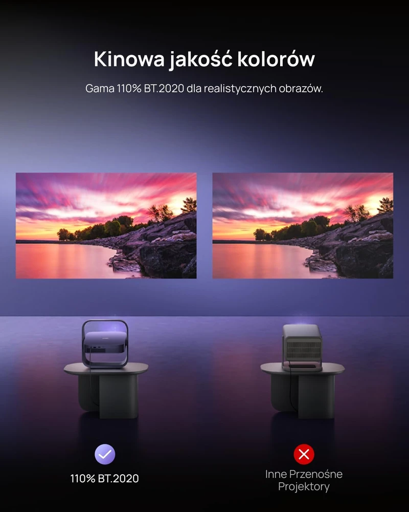 XGIMI nešiojamasis lazerinis projektorius Full HD 1600 ISO lm su Google TV Elfin Flip lazerinis